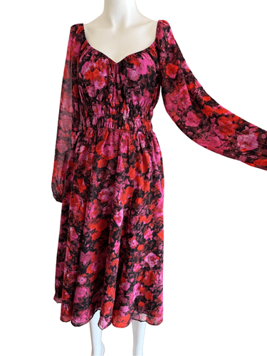 Steve Madden Laine Damen Kleid Small Sweetheart Floral Romantic Rose - Bild 8 von 10