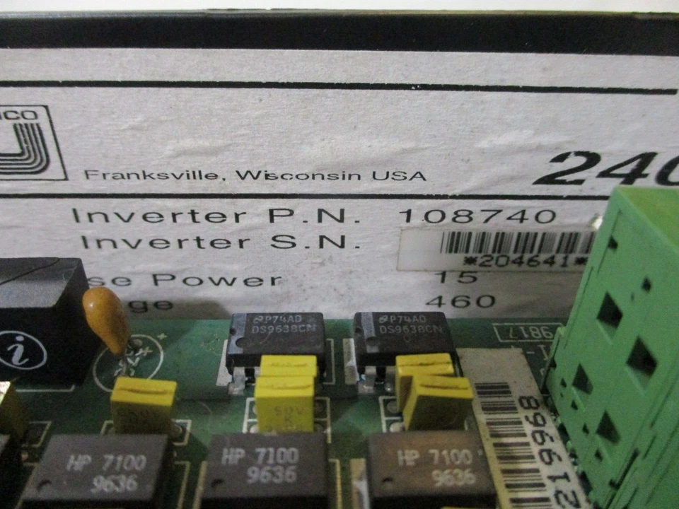 UNICO 108740 2400 Performance Vector Drive 15-HP 460V 42A 15HP - Image 4 of 4