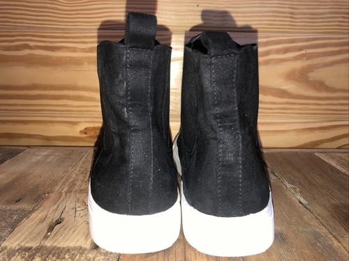 Steve Madden Women's Ankle Booties Shoes Sz 8 Dain Black Pull On Elastic Sides - Picture 7 of 12