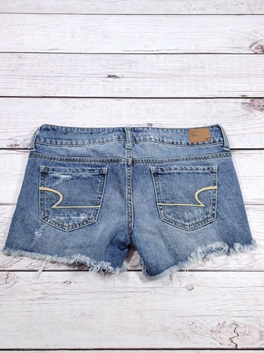 Pantaloncini corti American Eagle taglia 4 invecchiati super elasticizzati zip R3 - Foto 8 di 9