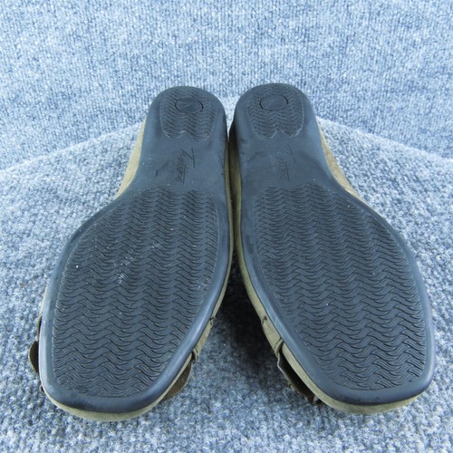Zapatos de ballet Trotters para mujer talla 6,5 medianos de cuero marrón sin cordones - Imagen 10 de 10
