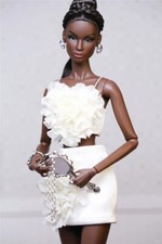 Miniature Doll Dress for 1/6 Scale Fashion Royalty Poppy Parker Handmade Clothes