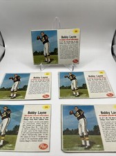 (5) 1962 Post Cereal Football Bobby Layne #126 Nice Vintage!