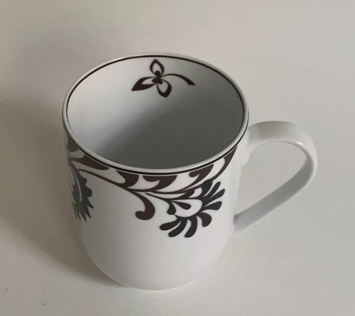 Tazza da tè caffè Mikasa Gourmet Basics porcellana "Chocolate Swirl" 12 oz. -C18 - Foto 4 di 9