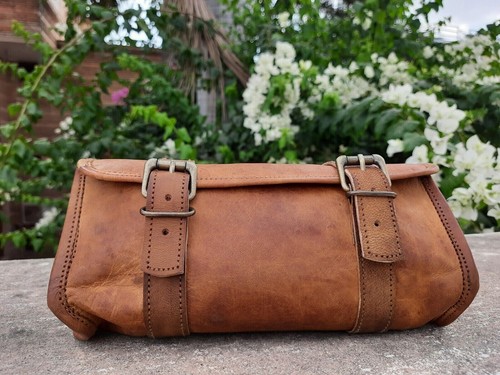 Tasche Leder Werkzeug Motorrad Sattel Lenkertasche Neu Aufbewahrung Satteltas... - Picture 6 of 9