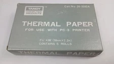 RARE New Old Stock TANDY Thermal Paper for PC-3 Pocket Computer Printer 26-3592A