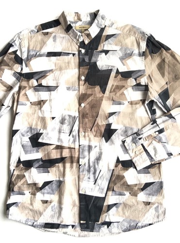 WHYRED Button Shirt Men's Geometric M - Picture 11 of 11