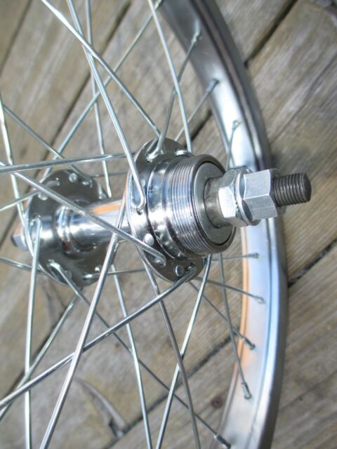 Wheel Rear Bicycle 16 x 1.75 STEEL BMX Chrome Plated Wheel 28 Spoke Freewheel - Picture 6 of 6