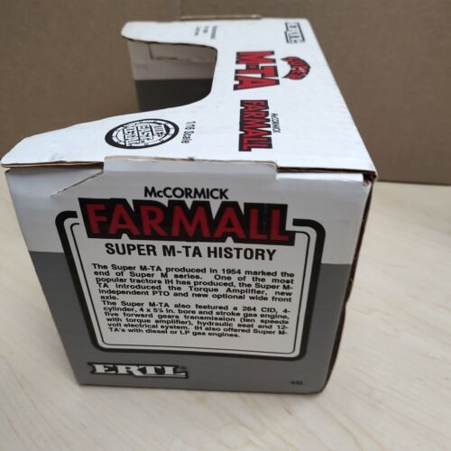 Ertl 1/16 McCormick Farmall Super M-TA Tractor #445 NIB - Picture 4 of 8