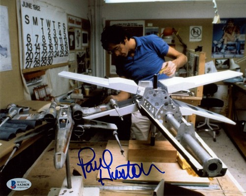 FOTO FIRMADA POR PAUL HUSTON 8x10 ILM EFECTOS VISUALES ARTISTA STAR WARS BECKETT BAS - Imagen 1 de 2