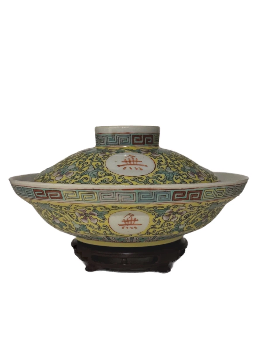 Porcelain & Pottery Yellow Antique Original Chinese Antiques for