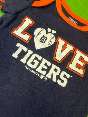 MLB Detroit Tigers Navy Blue Bodysuit 0-3 months - Afbeelding 2 van 4