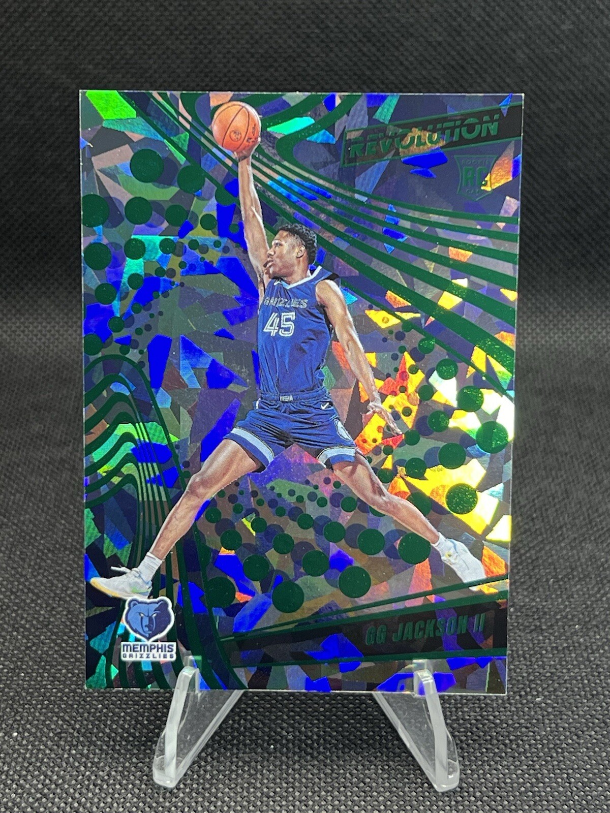 2023-24 Panini Revolution G.G. Jackson #142 RC Emerald Chinese New Year /88
