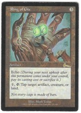 Magic the Gathering MTG - Urza's Legacy: Ring of Gix Rare Card #131
