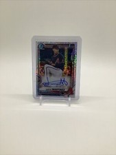 2021 Bowman Chrome Justin Martinez Speckle Refractor 1st Auto /299 D'backs