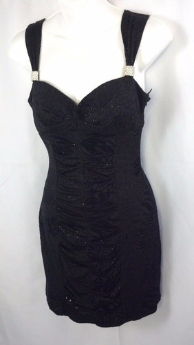 Love Tease Women's Black Sparkly Dress Size 5 - Picture 8 of 9