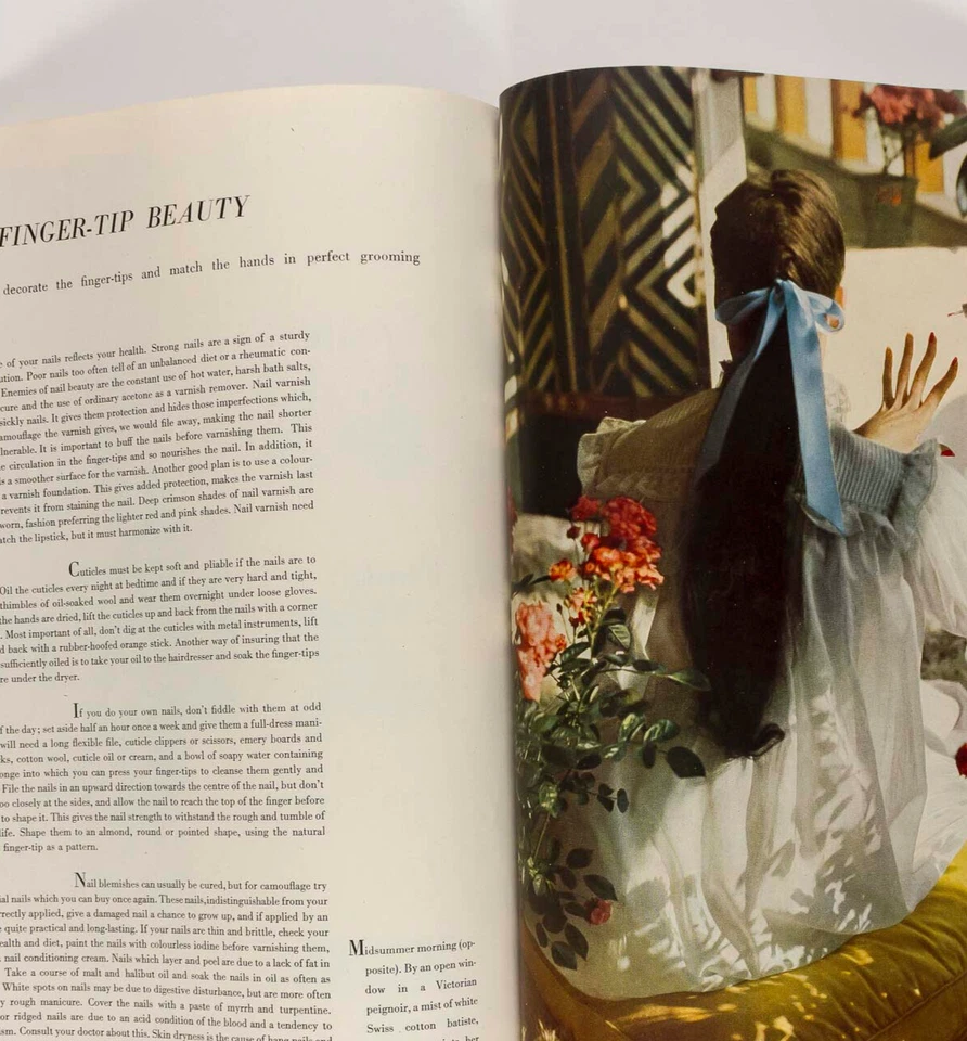 ERWIN BLUMENFELD Horst JOHN WARD Vogue Beauty Book magazine 1949 vtg MAKE-UP 40s Foto 3 de 4