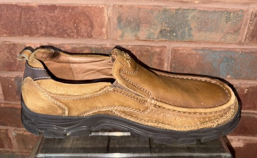CAMEL CROWN Loafers Men's 9.5 Brown Casual Leather Slip On Walking Shoes Khaki - Picture 7 of 16