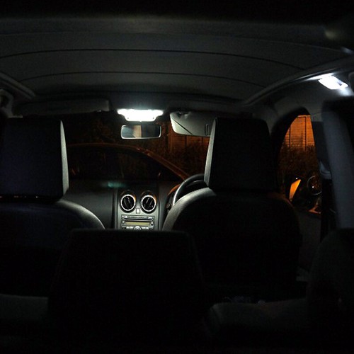 Premium LED Innenraumbeleuchtung für Nissan Qashqai J10 J11 Set 8 SMD Canbus - Picture 11 of 12