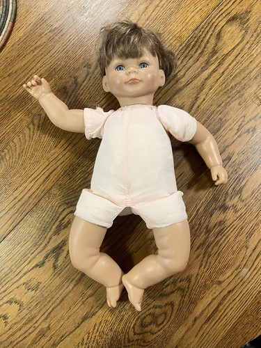my way babies girl weighted realistic vinyl cloth body Doll - Picture 1 of 6