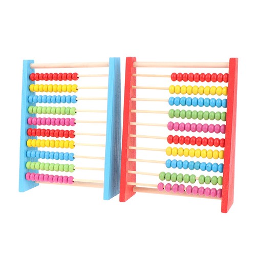 Wooden Abacus Child Math Educational Learning Toy Calculat Bead Counting Kid / - Zdjęcie 2 z 14