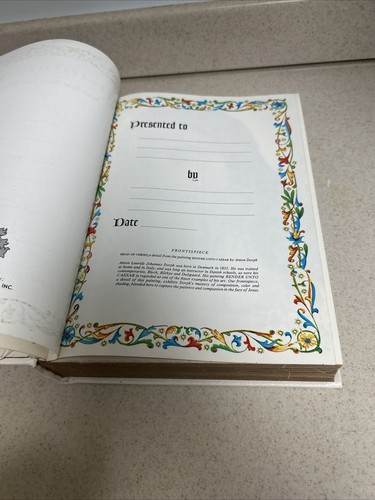 BIG WHITE 1965 KING JAMES FAMILY REGISTRY BIBLE RED LETTER COLOR ILLUSTRATIONS - Bild 4 von 17