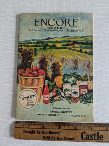 Encore Brand Fort Stanwix Canning Co. Rochester, NY 1925 ricettario Keppler - Foto 4 di 8