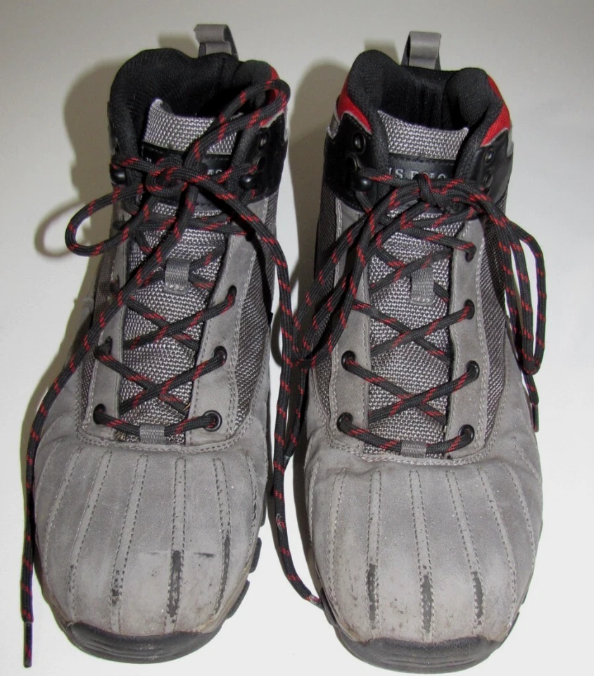 US Polo Association USPA Zermatt Zapatos al Tobillo Botas Gris Oscuro Hombres EE. UU. 10 1/2 Foto 3 de 4