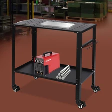 544kg/1200lbs Welding Table Portable Working Bench Welding Cart Trolley Cart