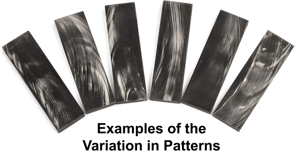 2 escalas de cuerno de búfalo varias opciones tamaños cuchillo arco mango material empuñaduras de pistola Foto 4 de 4