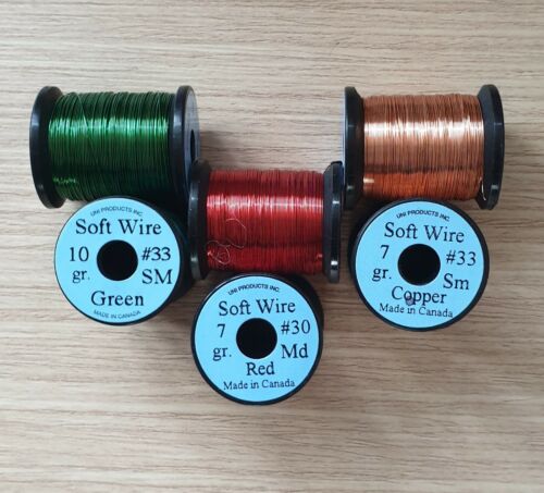 UNI Soft Copper Wire A super soft wire, Essential Fly Tying Material - Foto 1 di 1