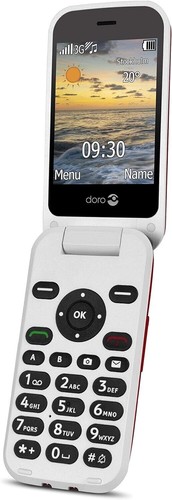 Doro 6620 3G Sim-Free Unlocked Big Button Mobile Phone With Cradle - Red - Picture 4 of 7