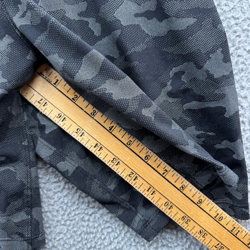 Lululemon Pace Breaker Shorts Herren Medium schwarz Tarnmuster gefüttert 9" Schrittlänge Fitnessstudio LM7ANGS - Bild 12 von 12