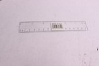 (36-Pk) Charles Leonard Double Bevel Ruler Clear Plastic 6" 80610