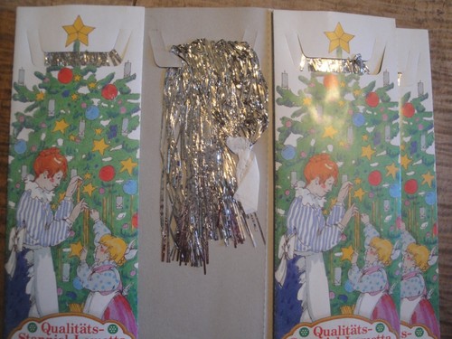 11 Vintage Deutsche Blei Silber Weihnachtsbaum Lametta Eiszapfen Stanniol Lametta Eis - Bild 7 von 9