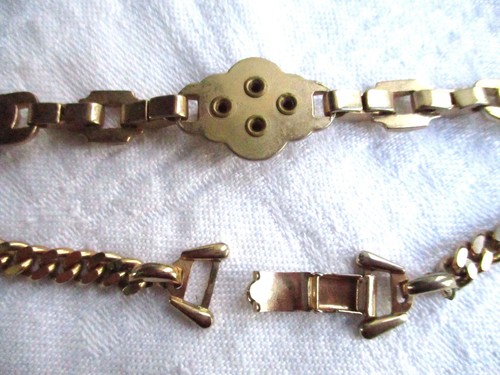 Barclay Set aus rosa Kristall und goldfarbenem Halsreif Halskette und Armband Vintage - Bild 8 von 12