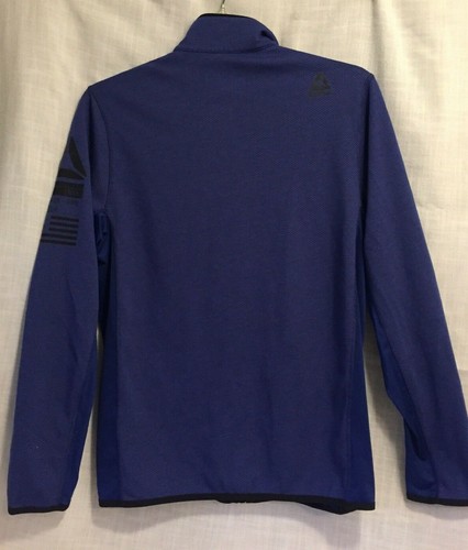 Giacca sportiva Reebok Speedwick full zip blu leggera uomo taglia 38" med - Foto 3 di 9