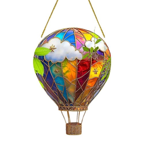Hot Air Balloon Model, Hot Air Balloon Sun Catcher Solar Garden Light - Picture 10 of 31
