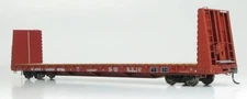 HO National Steel Car Bulkhead Flatcar: CN - Mineral Brown: Single Car