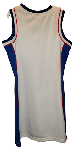 CHEERLEADER JERSEY DRESS BASKETBALL COSTUME GIRLS~NEW~PINK HOUSE GEAR SIZE 10-12 - Picture 2 of 4