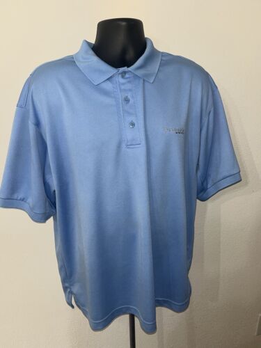 Columbia PFG Performance Fishing Gear Polo Shirt Mens Large Blue