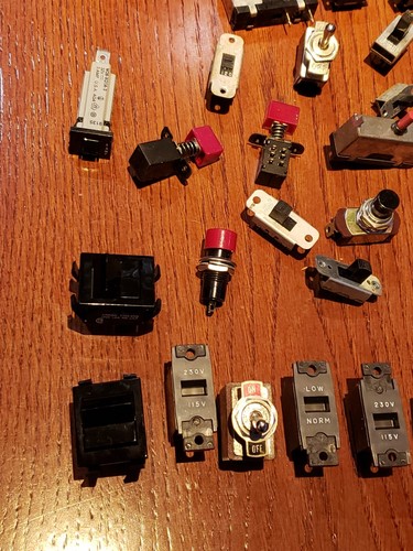 Large Vintage Heathkit Switch Lot of 45 Switches-   Heath Zenith (Pinball... - Picture 2 of 17