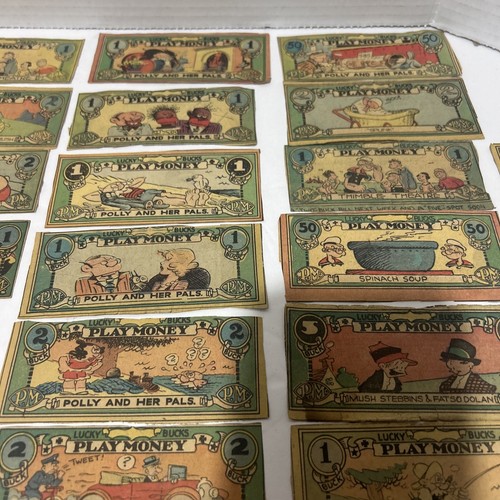 Posten 29 Vintage Zeitung Comic Streifen Schnitt Spielgeld Glücksböcke - Bild 5 von 6