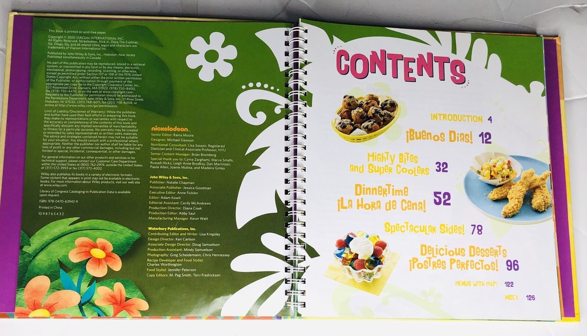 Dora & Diego Binder Cookbook 2010 Cook Book 128 Pages