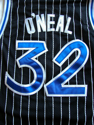 Men's Vintage Nike Team Shaquille O'Neal #32 Striped Orlando