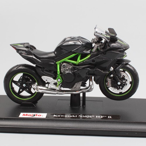 Maisto 1:18 Scale Kawasaki Ninja H2R H2 Racing Motorcycle Diecast Toy Bike Model - Picture 11 of 11