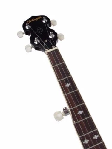 Stagg Deluxe 5 String Bluegrass Banjo W/Resonator & 30 Bracket Hooks #BJM30DL - Picture 3 of 4