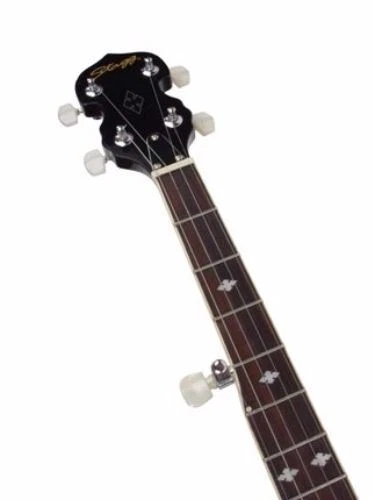 Stagg Deluxe 5 String Bluegrass Banjo W/Resonator & 30 Bracket Hooks #BJM30DL - Image 3 of 4