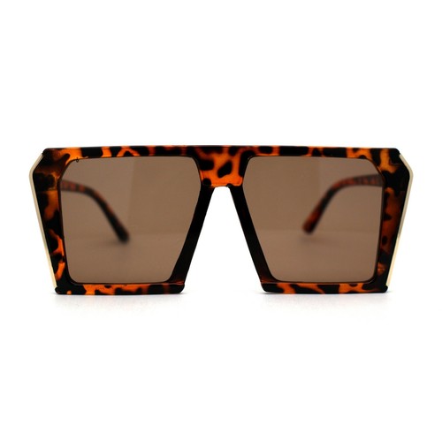 Modische Damen-Sonnenbrille geometrisch Flat-Top Racer - Bild 11 von 17