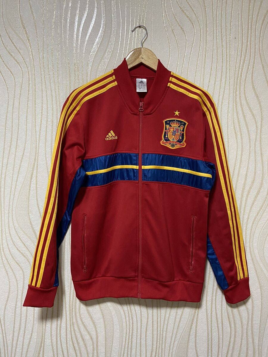 SPAIN ANTHEM FOOTBALL SOCCER TRACK TOP JACKET ADIDAS Z40631 SPAIN ANTHEM FOOTBALL SOCCER TRACK TOP JACKET ADIDAS Z40631